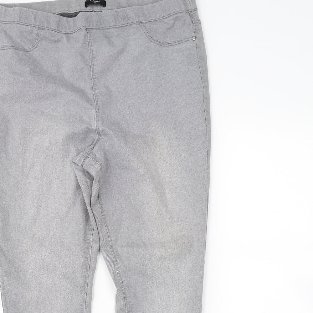 Denim Womens Grey   Jegging Jeans Size 18 L30 in
