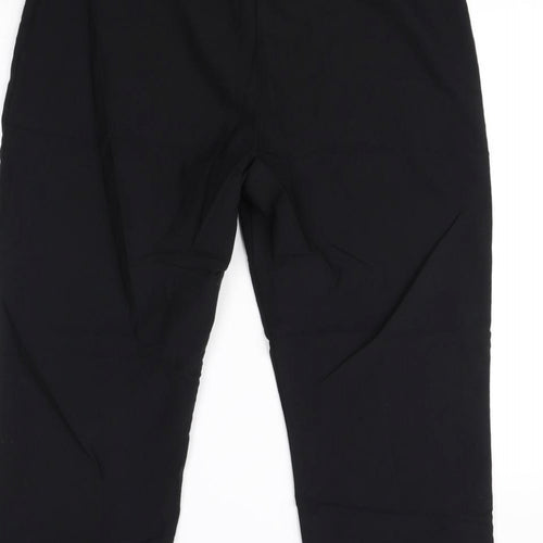 Preworn Womens Black   Cropped Trousers Size 12 L23 in