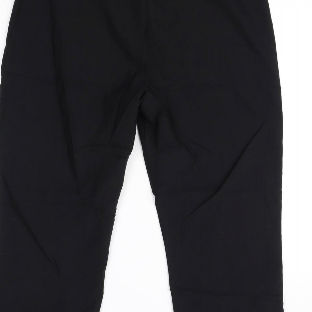 Preworn Womens Black   Cropped Trousers Size 12 L23 in