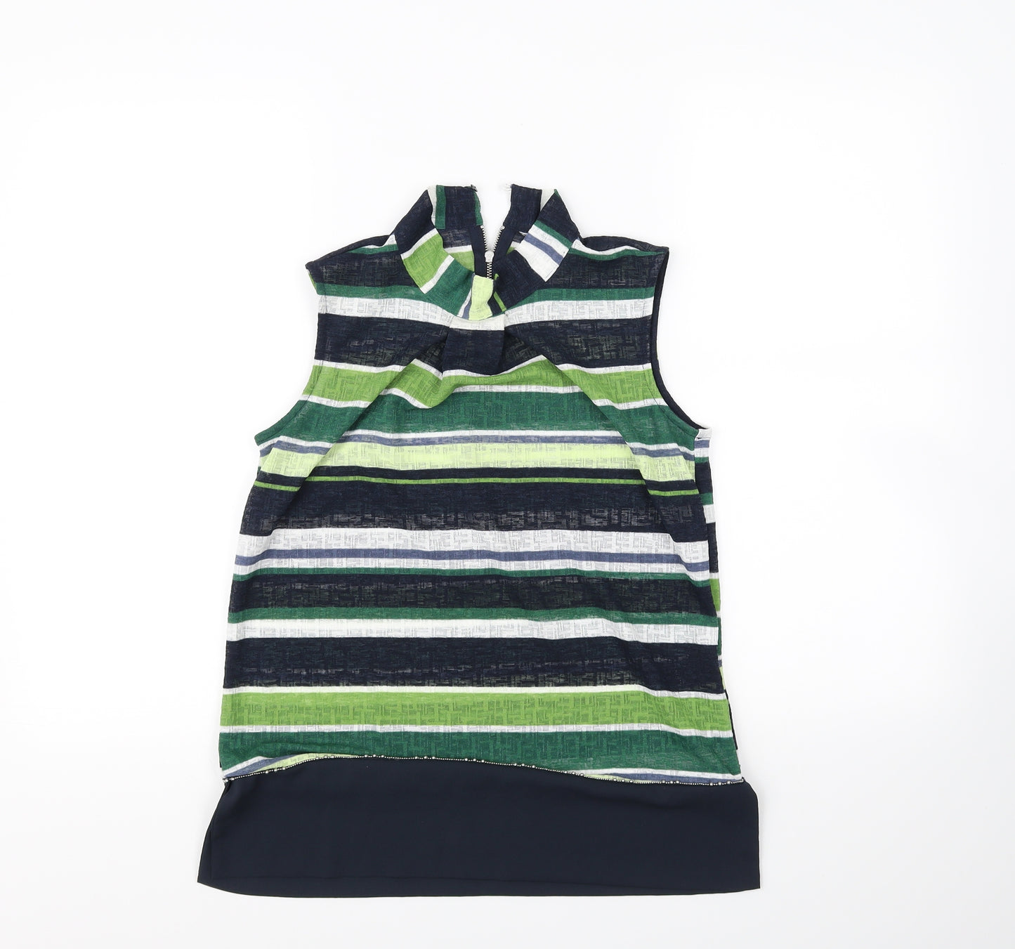 Preworn Womens Multicoloured Striped  Basic Tank Size 8