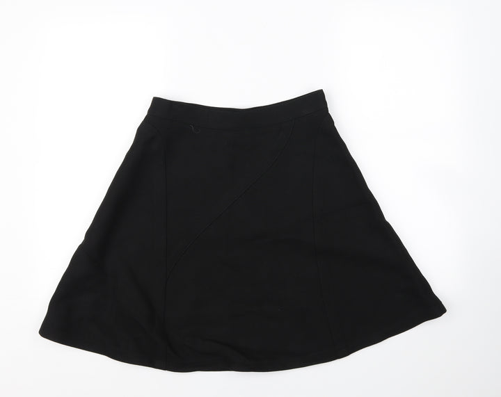 H&M Womens Black Flare Skirt Size 6