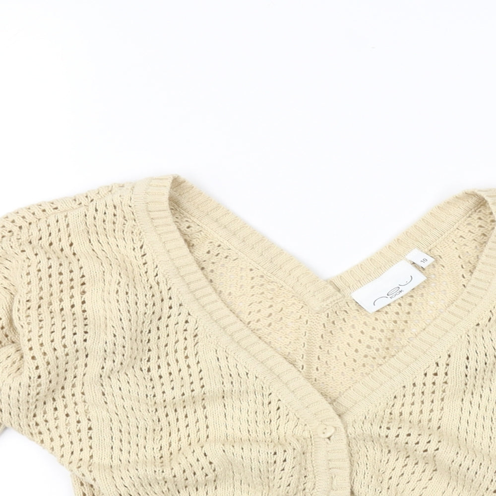 New Look Womens Beige   Cardigan Jumper Size 10