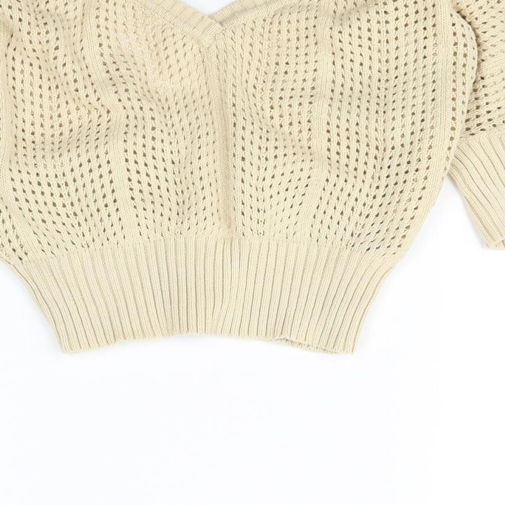 New Look Womens Beige   Cardigan Jumper Size 10