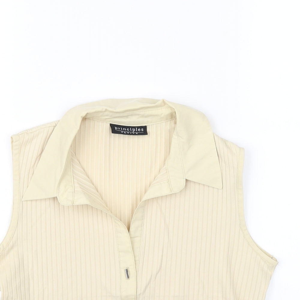 Principles Womens Beige   Cropped Tank Size 12