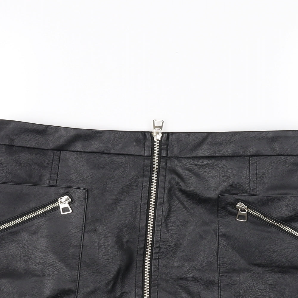 F&F Womens Black   Mini Skirt Size 12