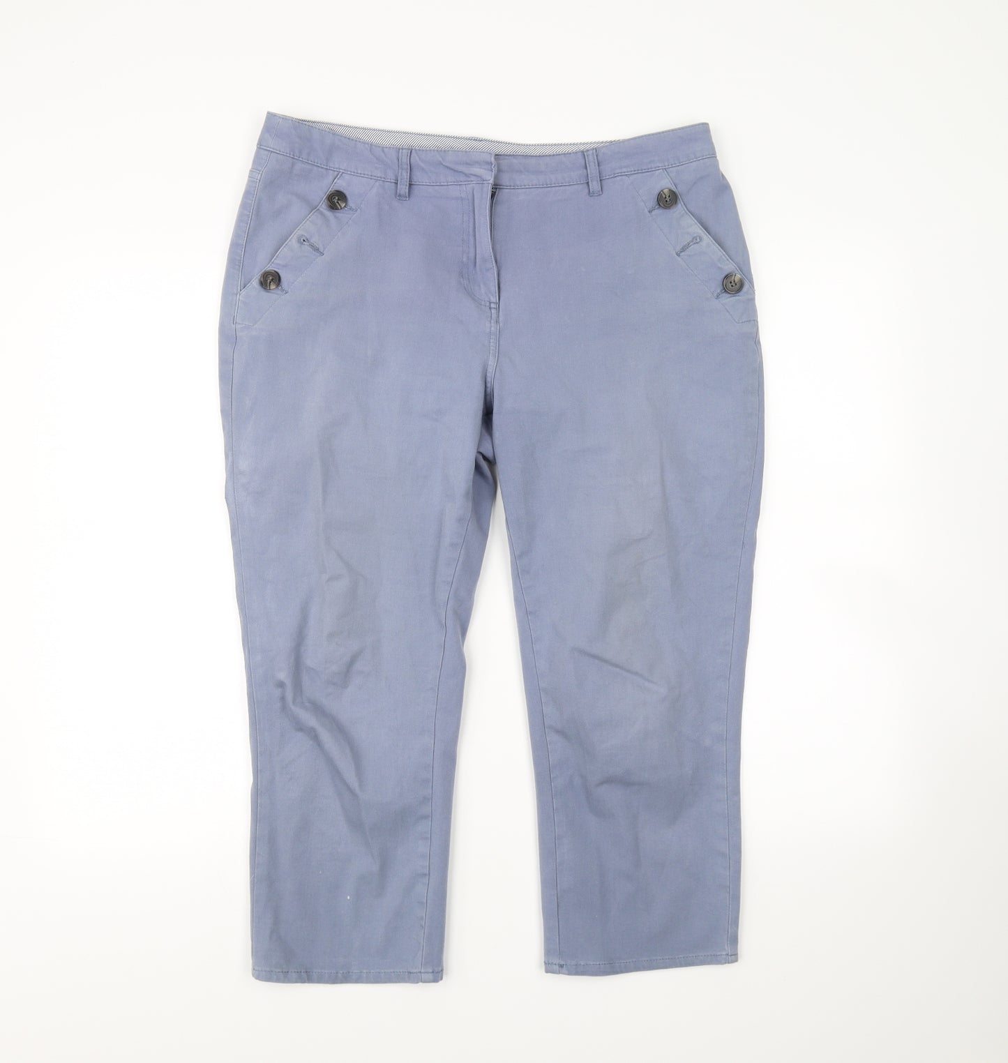 Maine Womens Blue   Cropped Jeans Size 14 L23 in