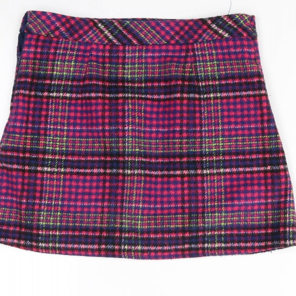 Nutmeg Girls Multicoloured Check  Mini Skirt Size 9 Years