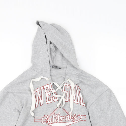 Primark Womens Grey   Pullover Hoodie Size 4