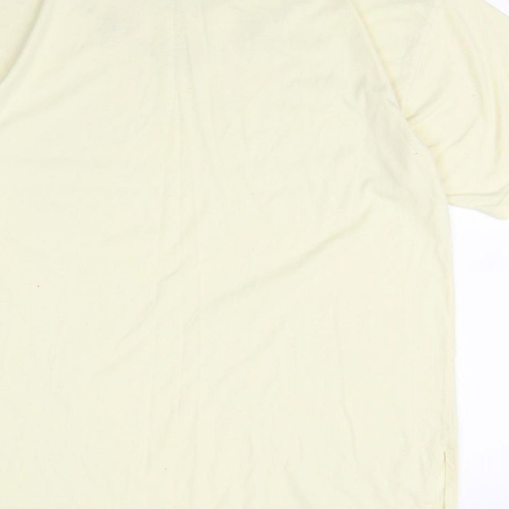 FL COLLECTION  Womens Yellow   Basic T-Shirt Size XL