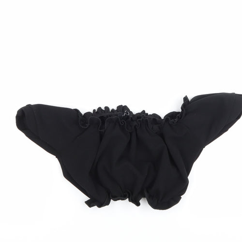 New Look Womens Black   Cropped Blouse Size 10  - Boob Tube Blouse
