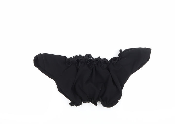 New Look Womens Black   Cropped Blouse Size 10  - Boob Tube Blouse