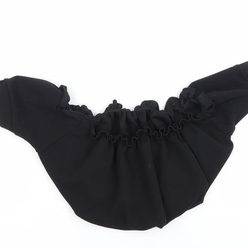 New Look Womens Black   Cropped Blouse Size 10  - Boob Tube Blouse