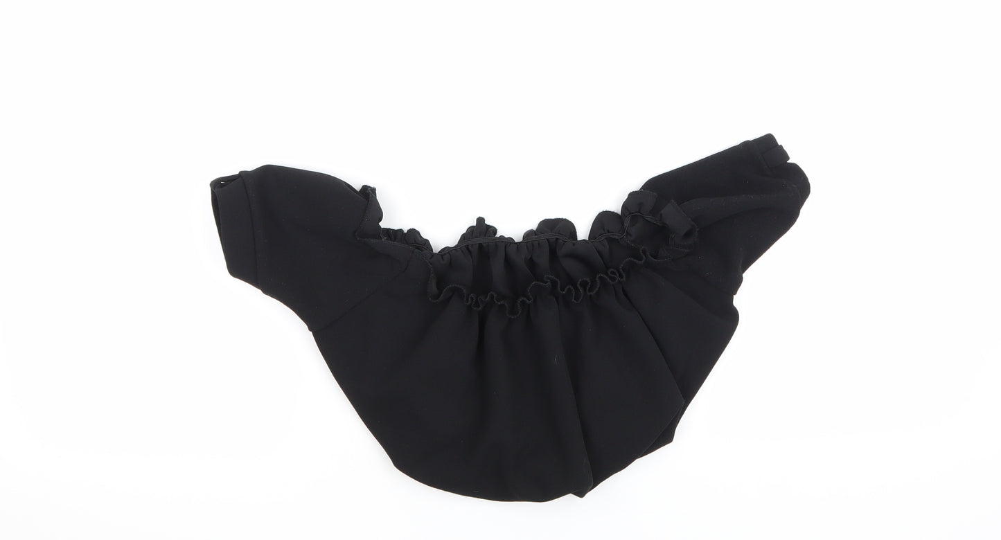 New Look Womens Black   Cropped Blouse Size 10  - Boob Tube Blouse