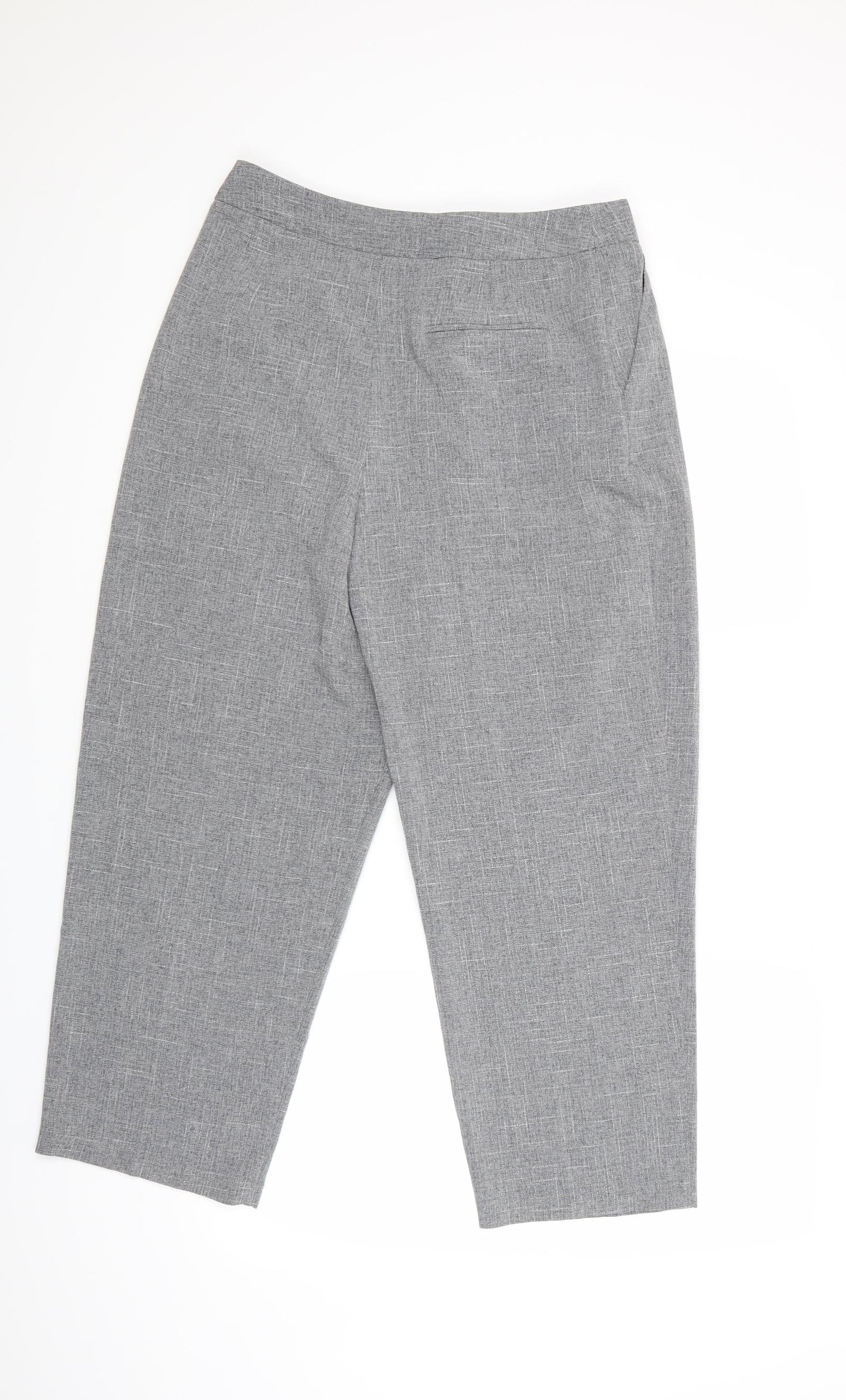 Light before Dark Womens Grey   Cropped Trousers Size M L25 in