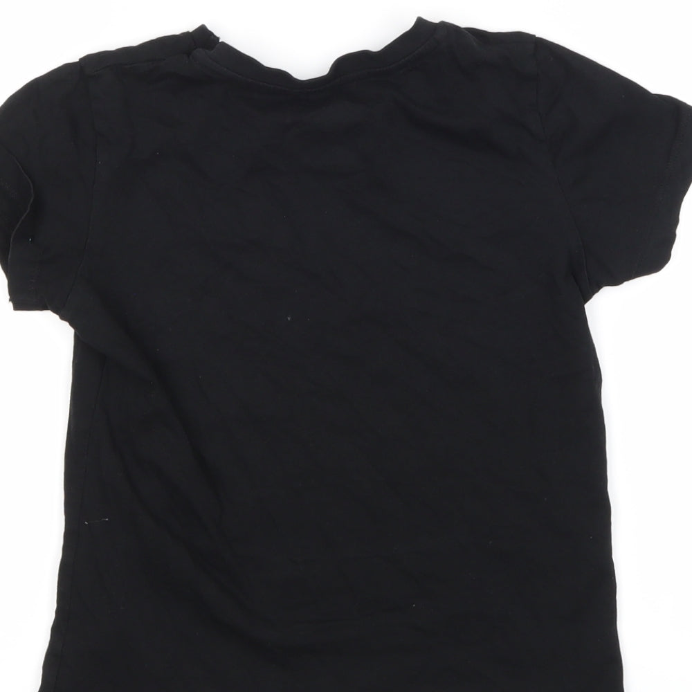 urban dept Girls Black   Basic T-Shirt Size 8 Years