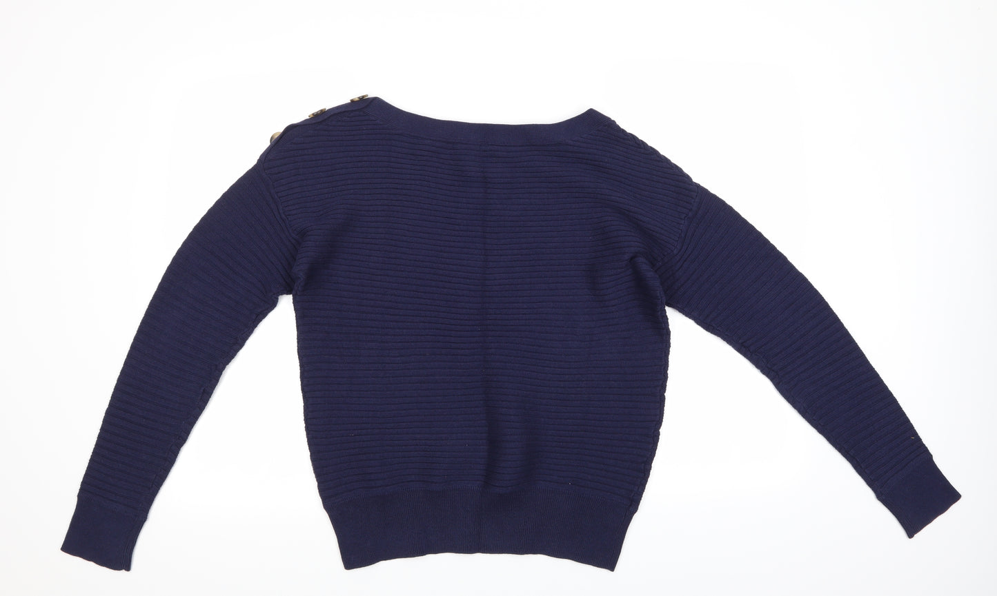 Gap Womens Blue Striped  Pullover Jumper Size M