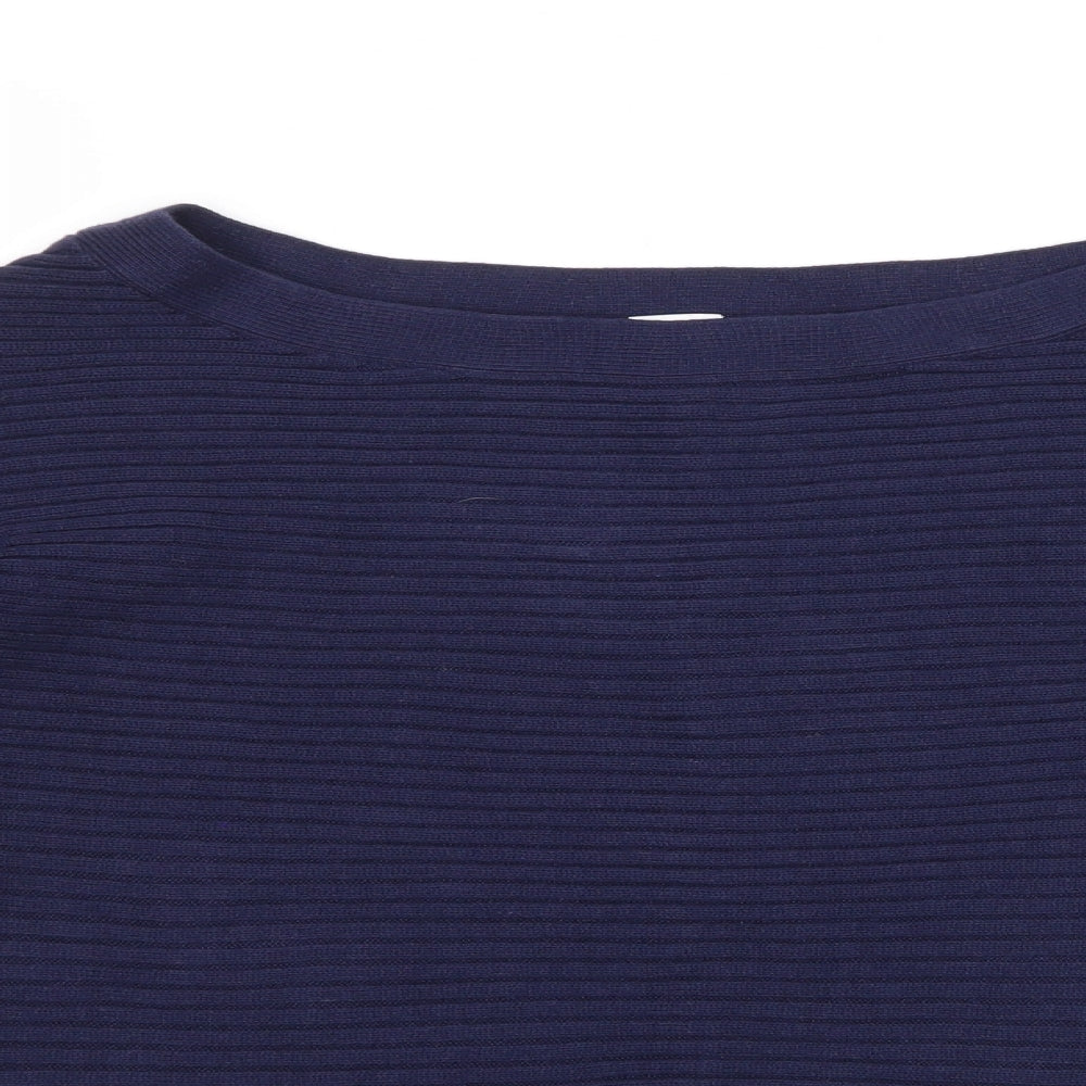Gap Womens Blue Striped  Pullover Jumper Size M