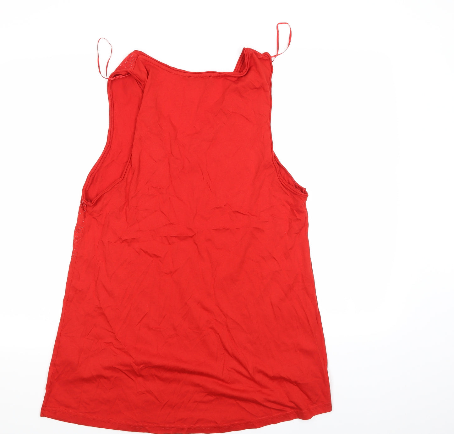 New Look Womens Red Geometric  T-Shirt Dress  Size 12