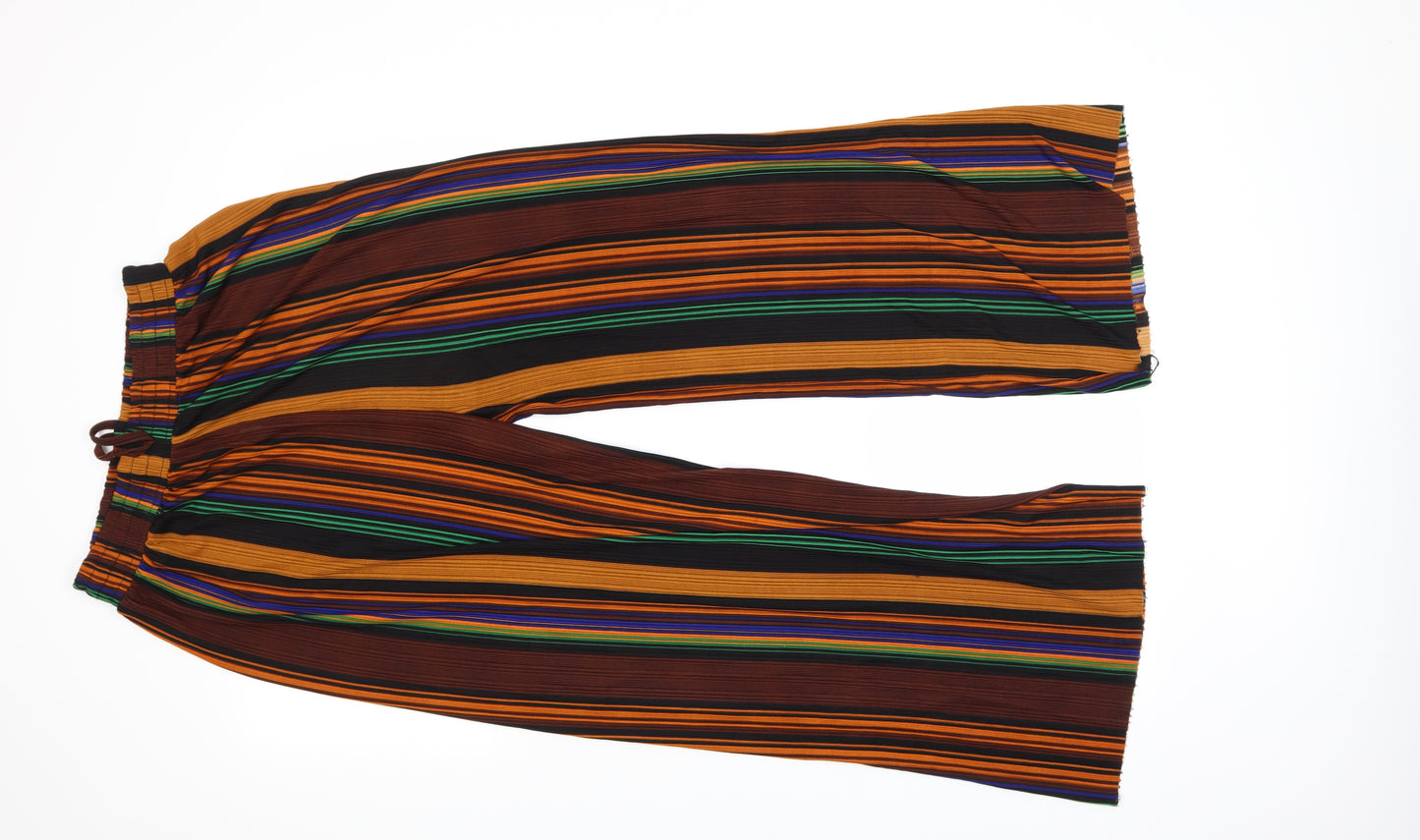 Preworn Womens Multicoloured Striped  Capri Trousers  L26 in
