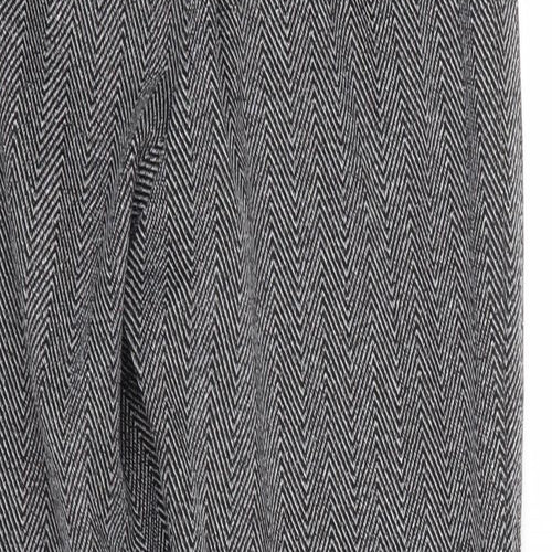 Ambiance Womens Grey Geometric  Trousers  Size S L25 in