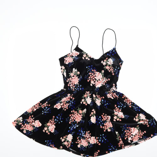 Divided Womens Multicoloured Floral  Shorts One-Piece Size 10  - Dress/shorts combo