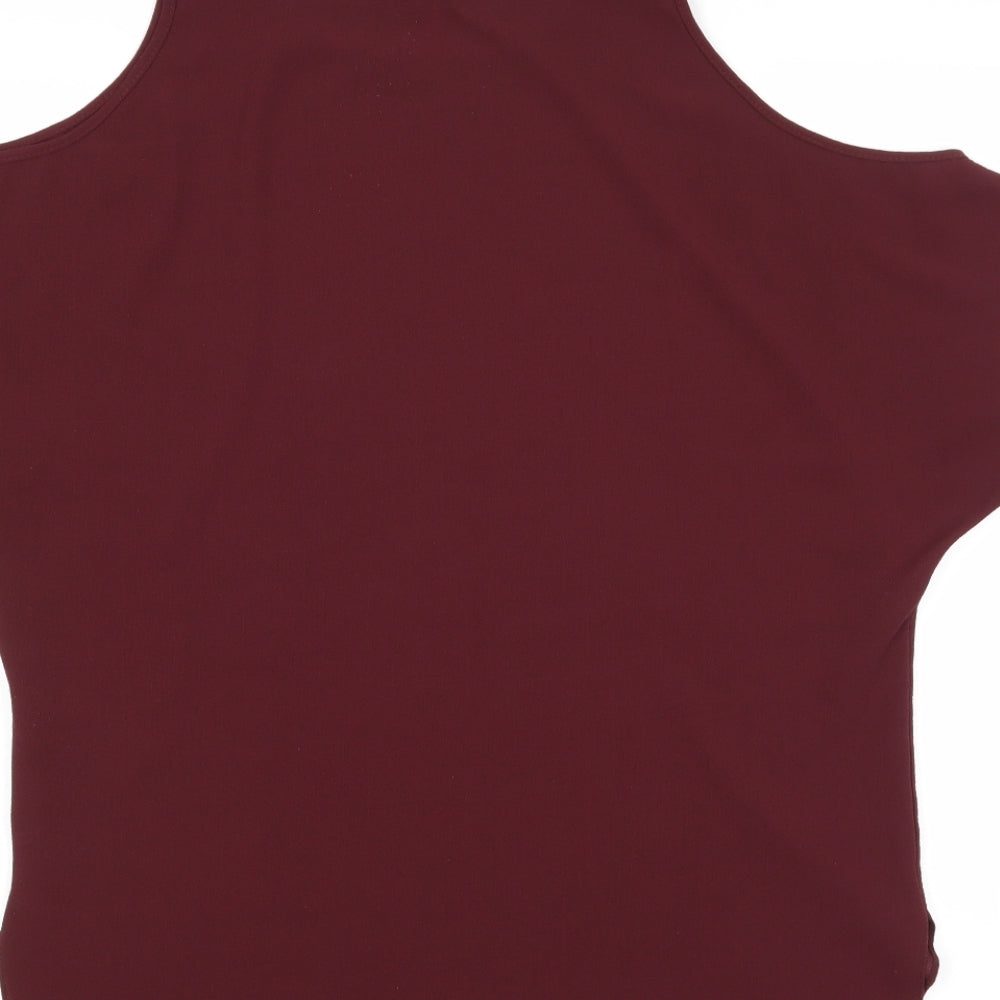 New Look Womens Red   Basic Blouse Size 8