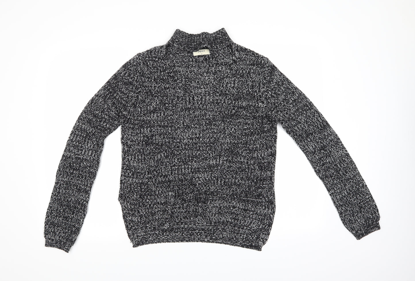 Papaya Womens Black   Pullover Jumper Size S