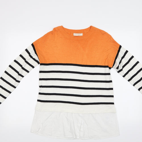 Exquiss's Womens Multicoloured Striped  Tunic Jumper Size M