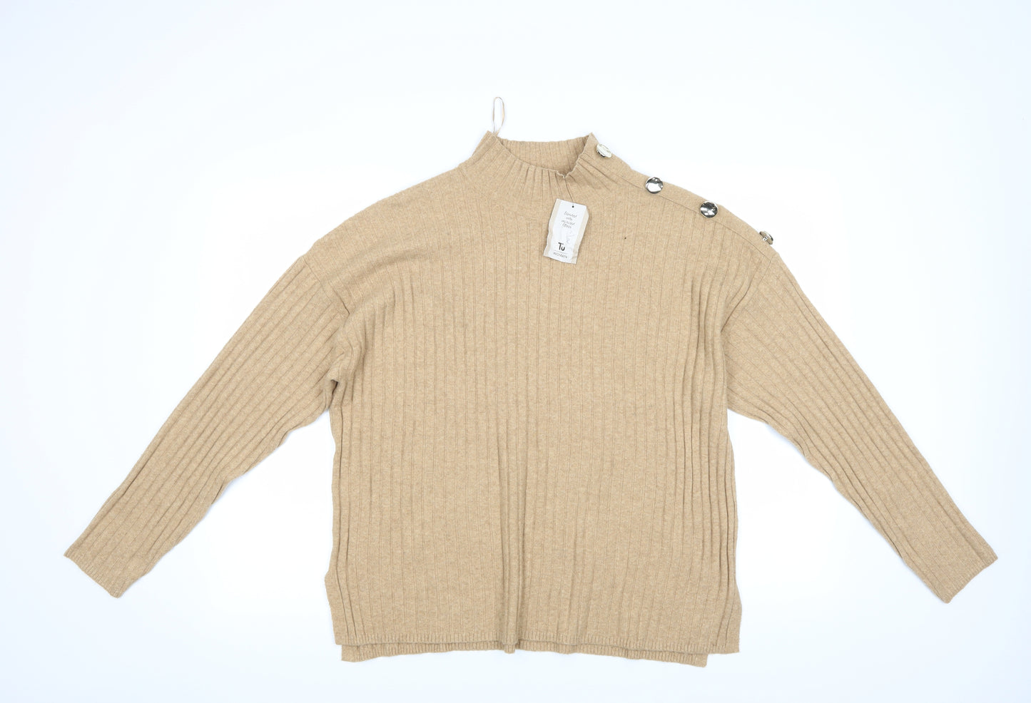 TU Womens Brown   Pullover Jumper Size 18