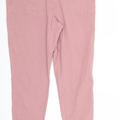 TU Womens Pink   Trousers  Size 18 L27 in