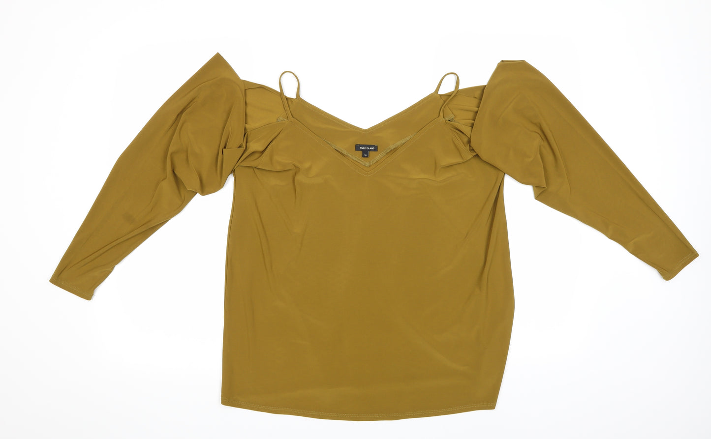 River Island Womens Gold   Basic Blouse Size 10