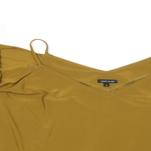 River Island Womens Gold   Basic Blouse Size 10