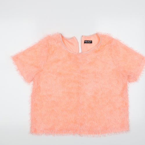 Select Womens Orange   Basic T-Shirt Size 16