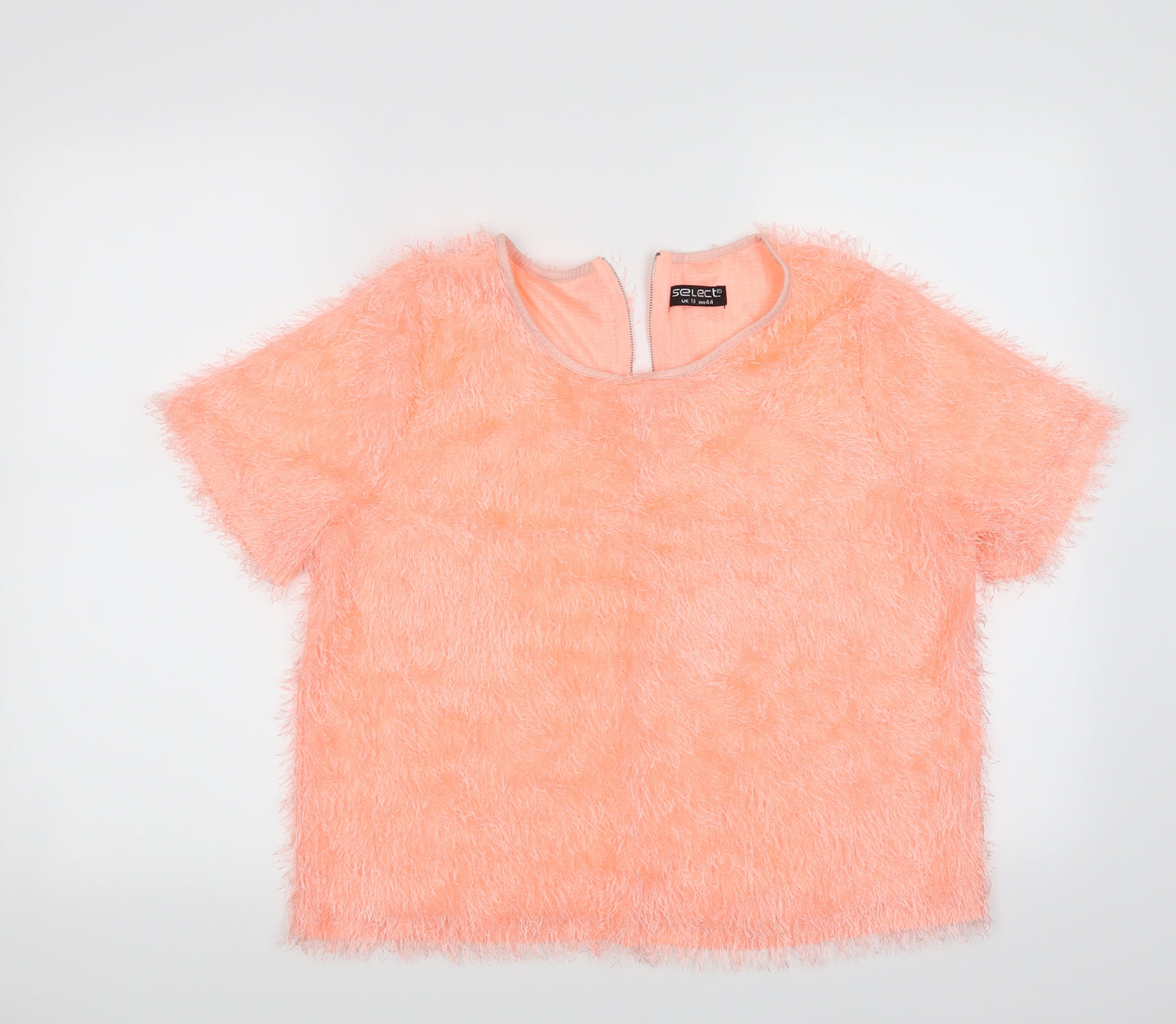 Select Womens Orange   Basic T-Shirt Size 16