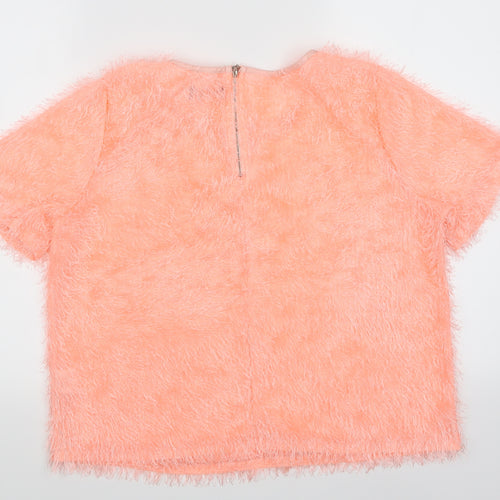Select Womens Orange   Basic T-Shirt Size 16