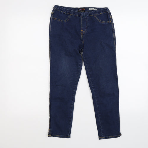 Cherokee Womens Blue  Denim Cropped Jeans Size 8 L21 in