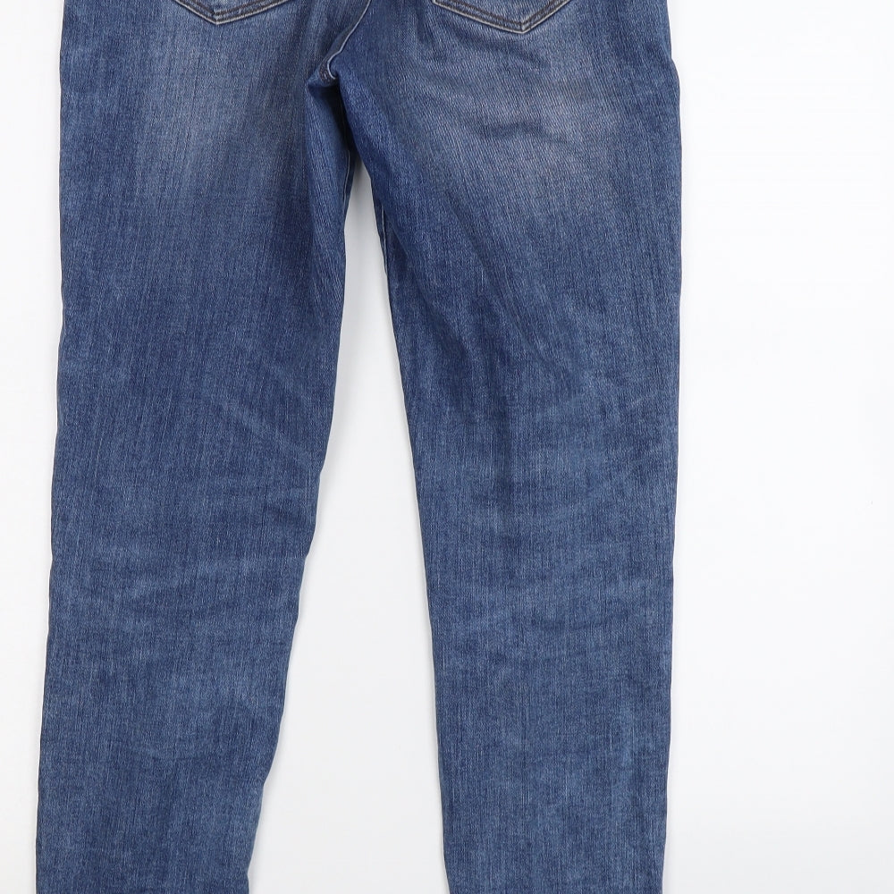 TU Womens Blue  Denim Straight Jeans Size 8 L28 in
