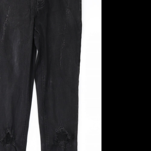 Asylum Womens Black  Denim Skinny Jeans Size 30 in L29 in