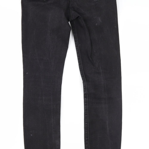 Denim & Co. Womens Black  Denim Skinny Jeans Size 10 L29 in