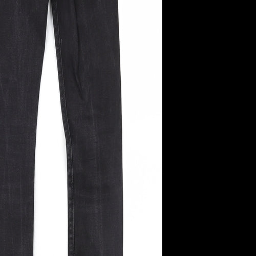 Denim & Co. Womens Black  Denim Skinny Jeans Size 10 L29 in