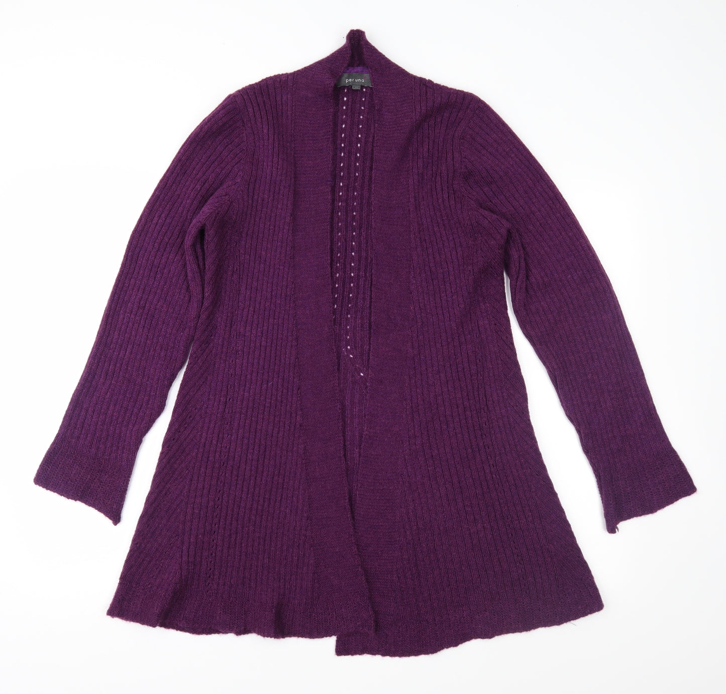 Per Una Womens Purple  Knit Cardigan Jumper Size 14