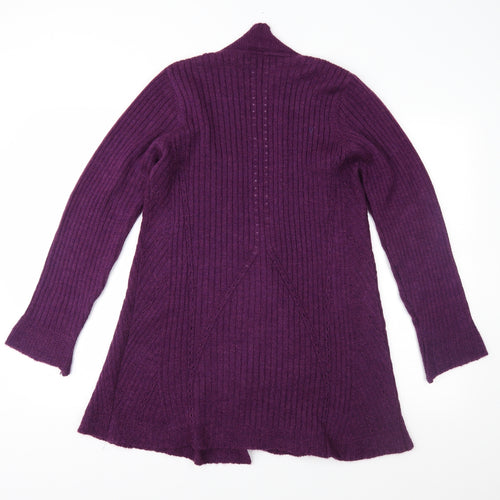 Per Una Womens Purple  Knit Cardigan Jumper Size 14