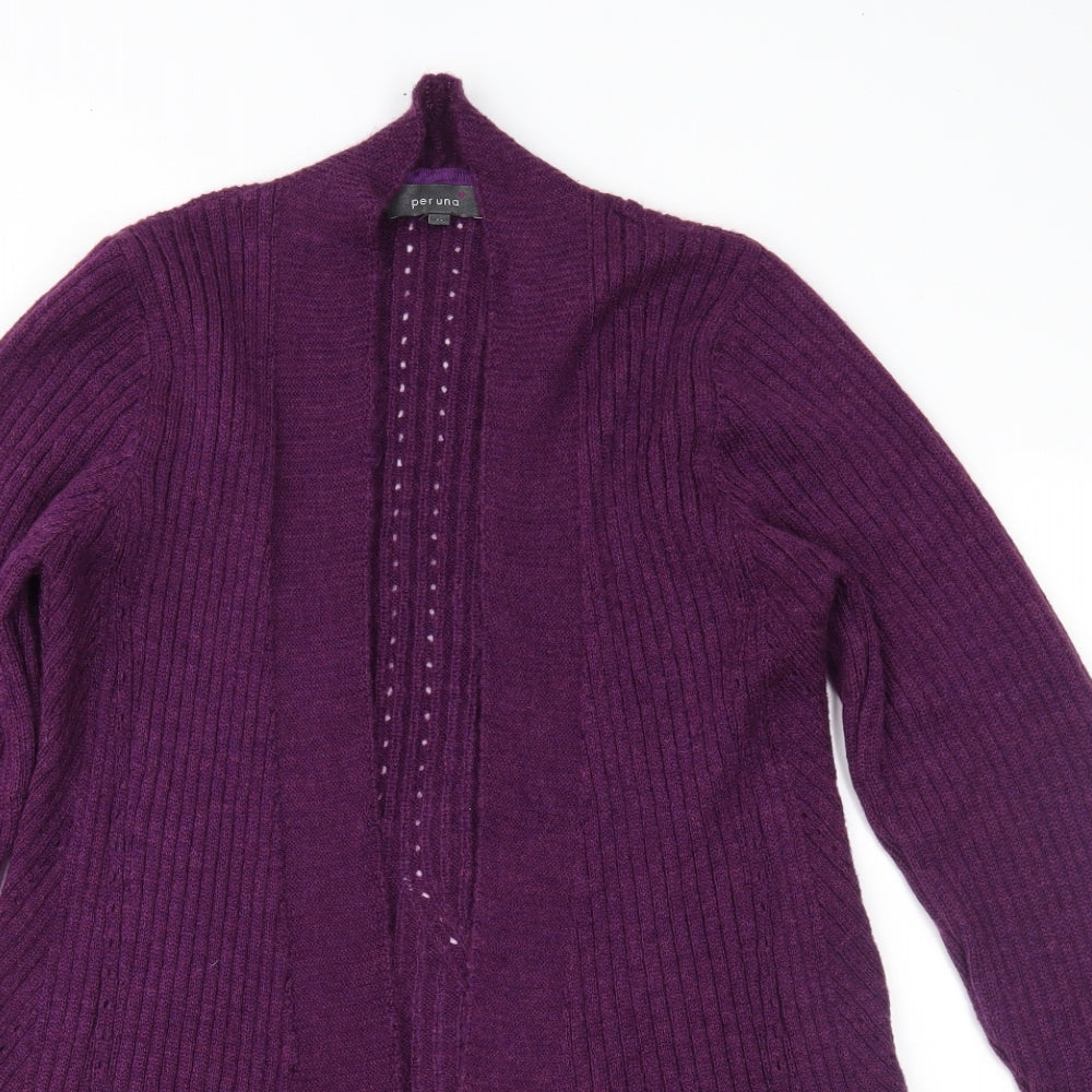 Per Una Womens Purple  Knit Cardigan Jumper Size 14