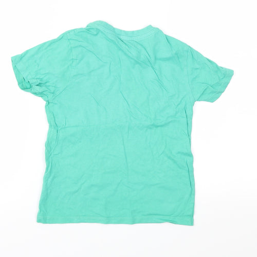 Pep&Co Boys Green  Jersey Basic T-Shirt Size 6-7 Years