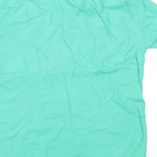 Pep&Co Boys Green  Jersey Basic T-Shirt Size 6-7 Years