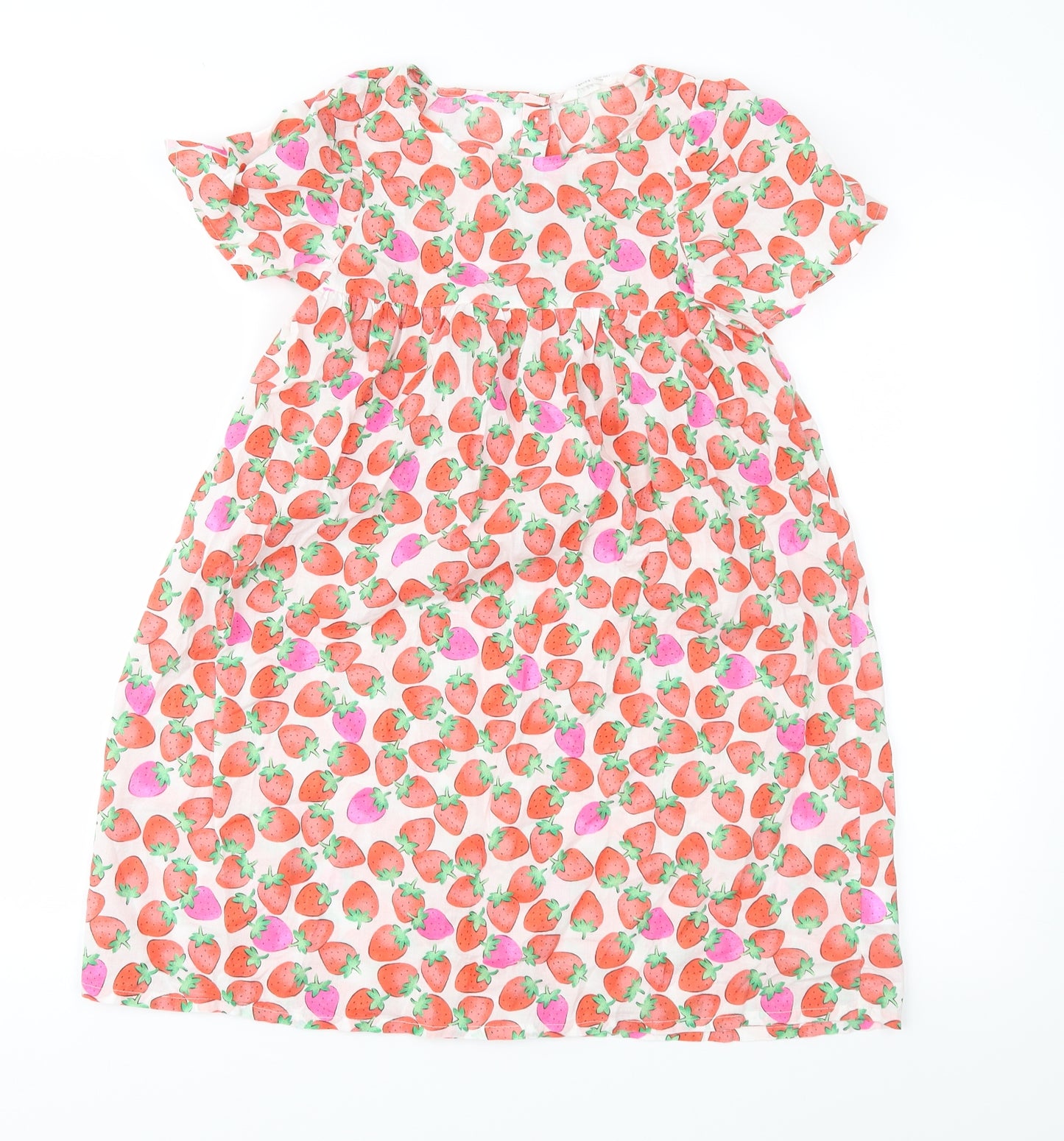 H&M Girls Pink Geometric  Fit & Flare  Size 9 Years