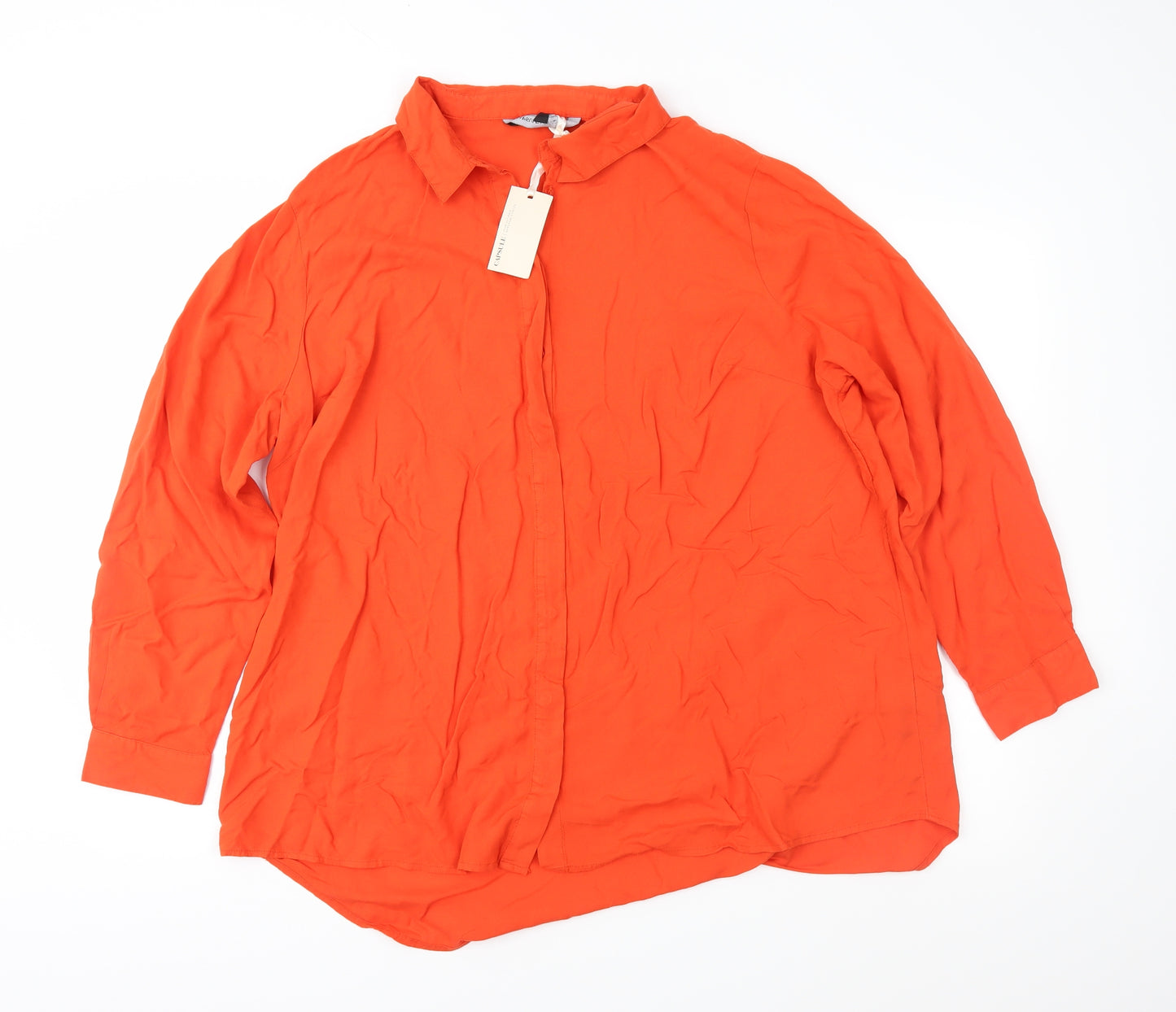 Capsule Womens Orange   Basic Button-Up Size 22