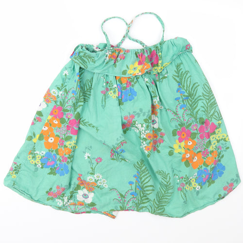 NEXT Girls Green Floral  Fit & Flare  Size 9 Years