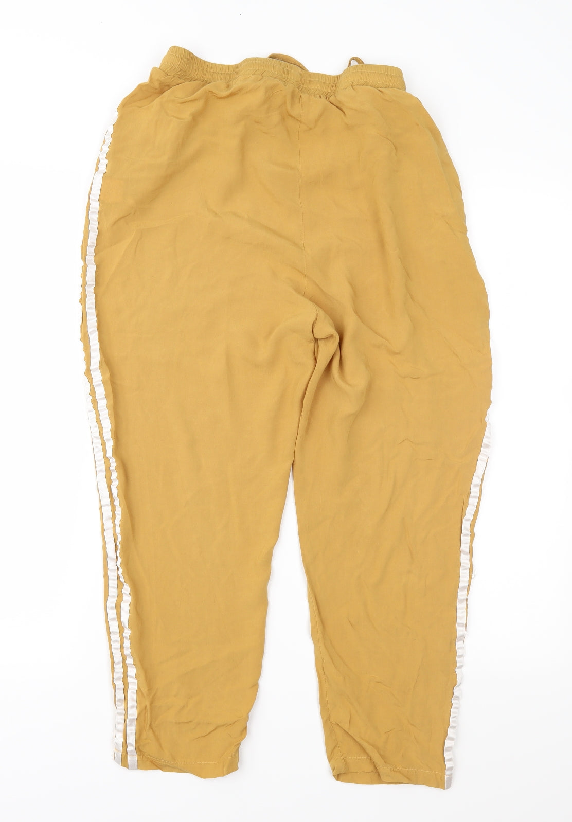 PRETTYLITTLETHING Womens Brown   Cropped Trousers Size 14 L23 in