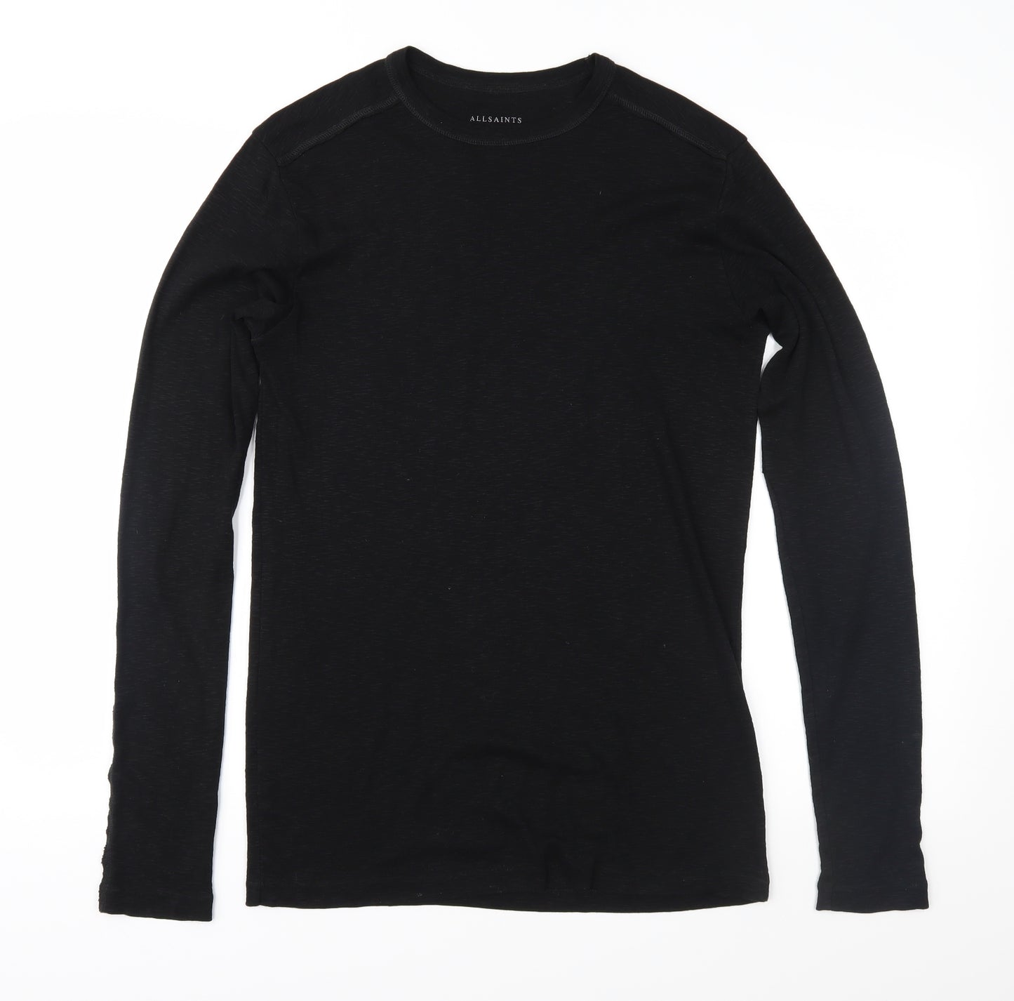 AllSaints Mens Black  Jersey  T-Shirt Size XS